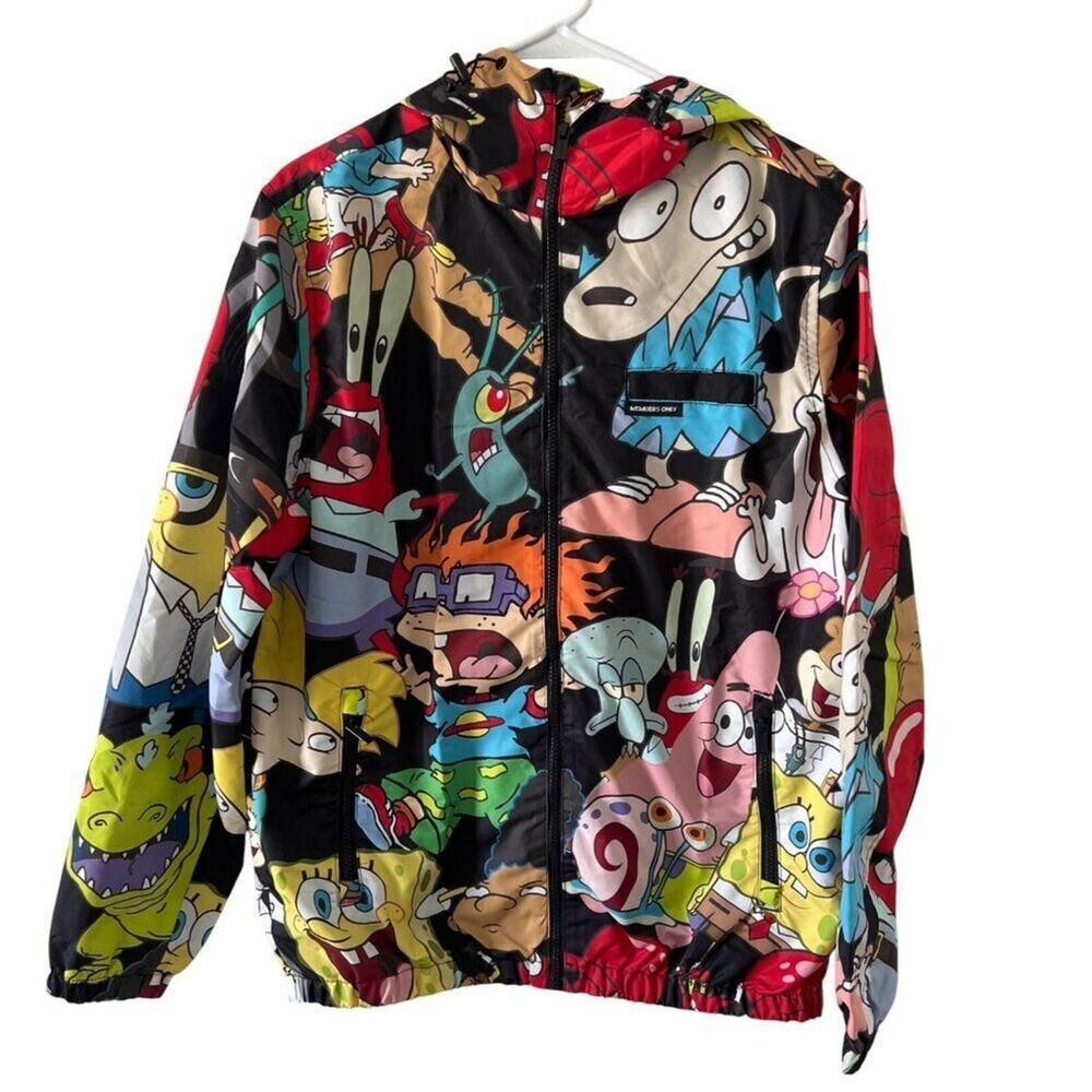 Members Only X Nickelodeon Cartoon Graphic Jacket Size S